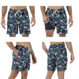 Resort Wear Mens Swim Trunk Shorts Flamingo Size XXL NWT